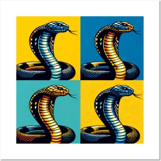 King Cobra Pop Art - Cool Snake Posters and Art